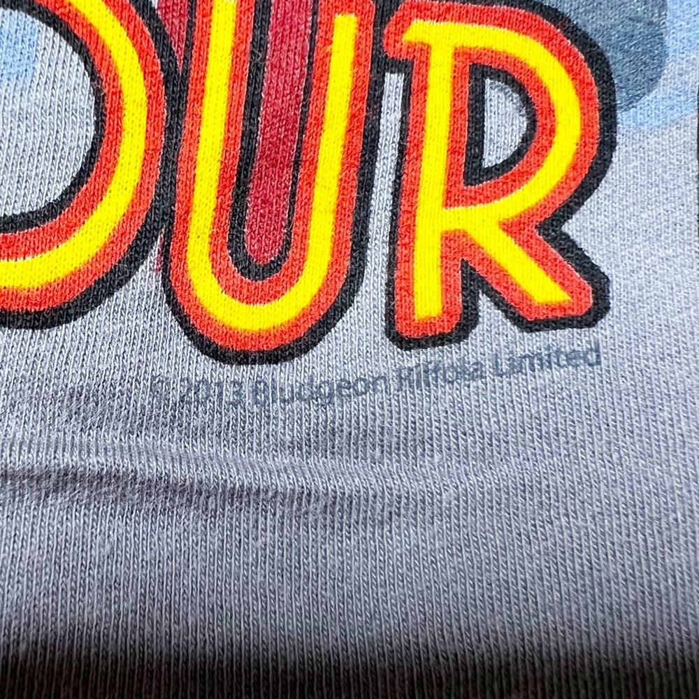 NWOT Def Leppard USA Tour 1980 Graphic T-Shirt Grey Women’s Sz S - Picture 5 of 7
